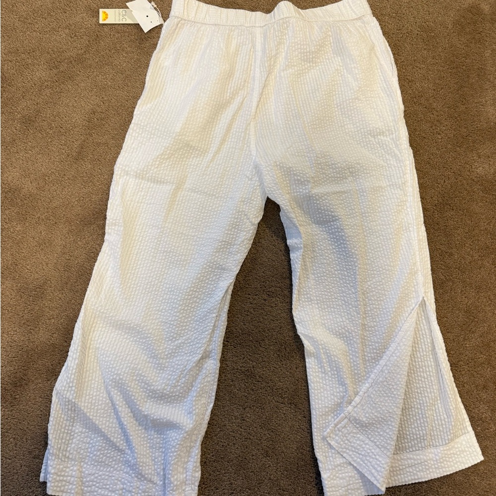 NWT flare beach pants